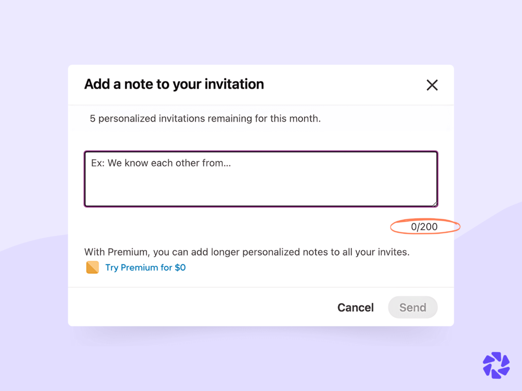 LinkedIn Connection Request Disadvantages: Limited Message Length