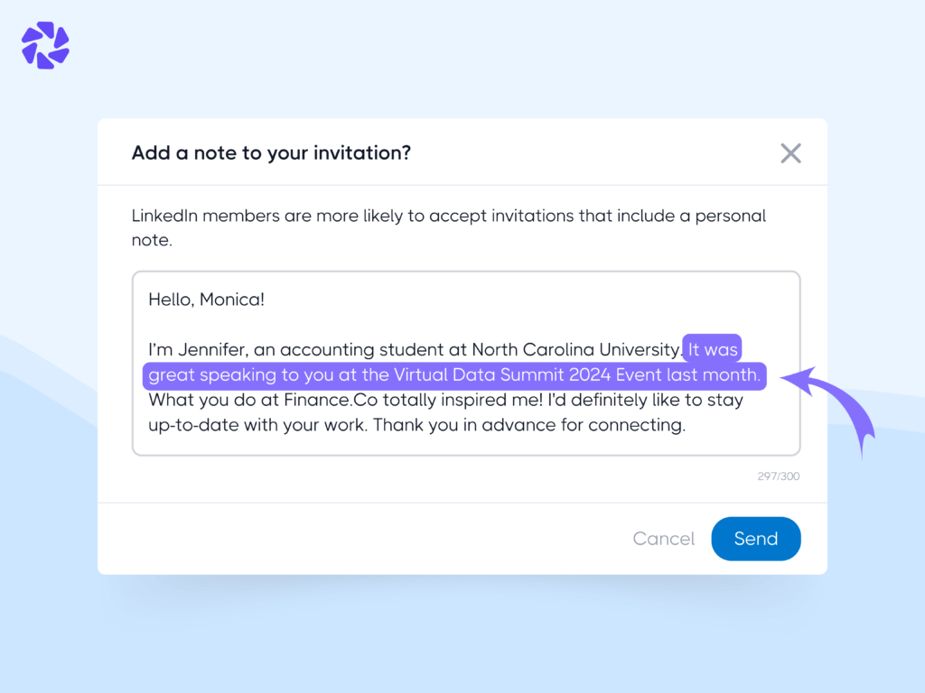 How to Write a LinkedIn Connection Request Message: Share how you found them