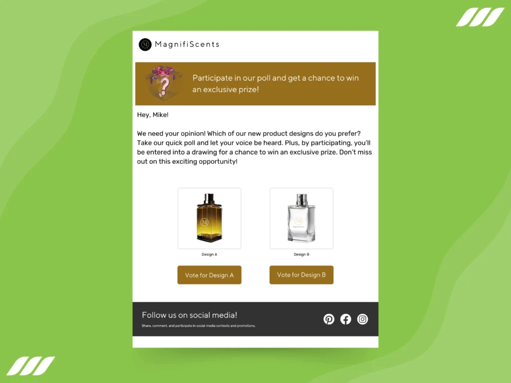 Link Social Media in Emails