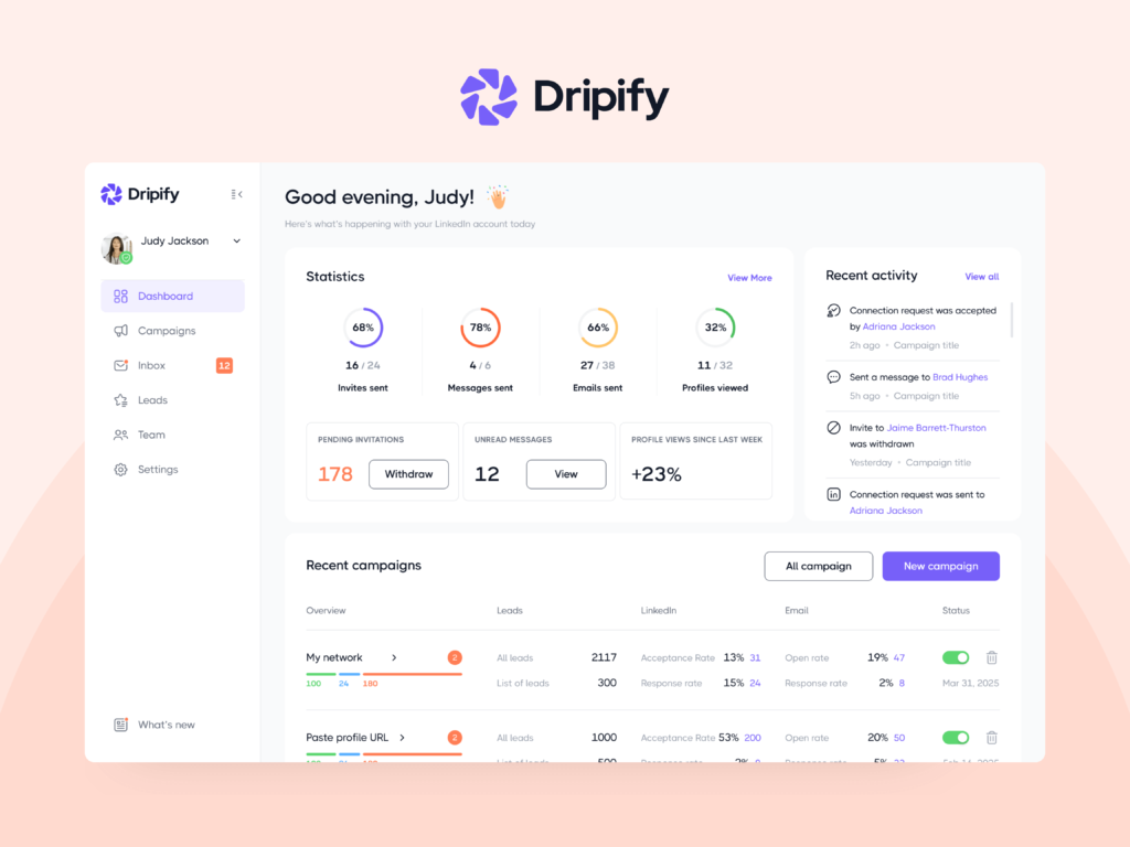 Best LinkedIn Marketing Tools: Dripify