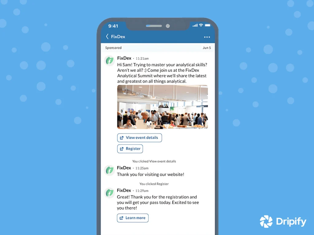 LinkedIn Conversation Ad Examples