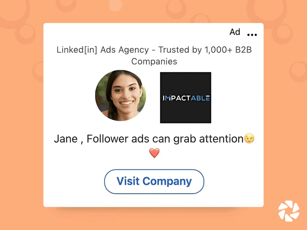 LinkedIn Follower Ad Examples