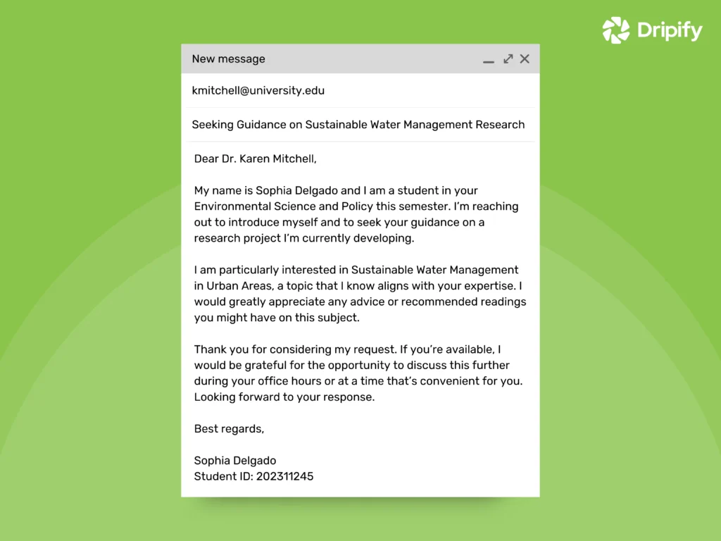 How to Introduce Yourself in an Email to a Professor