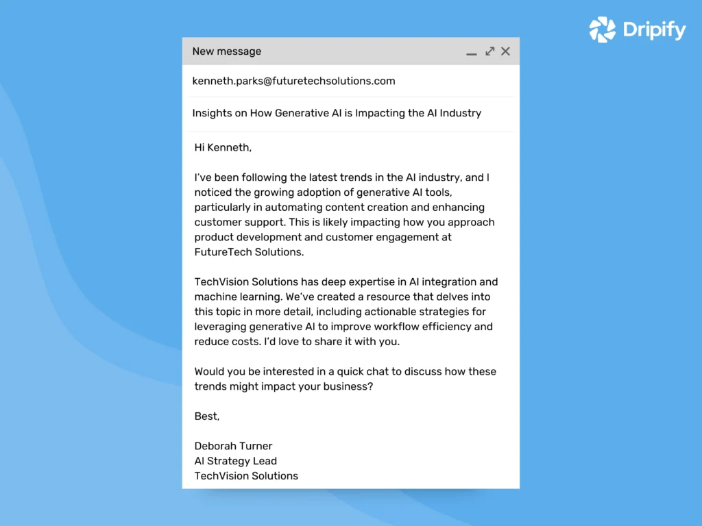 Prospecting Email Templates and Examples: the educational approach