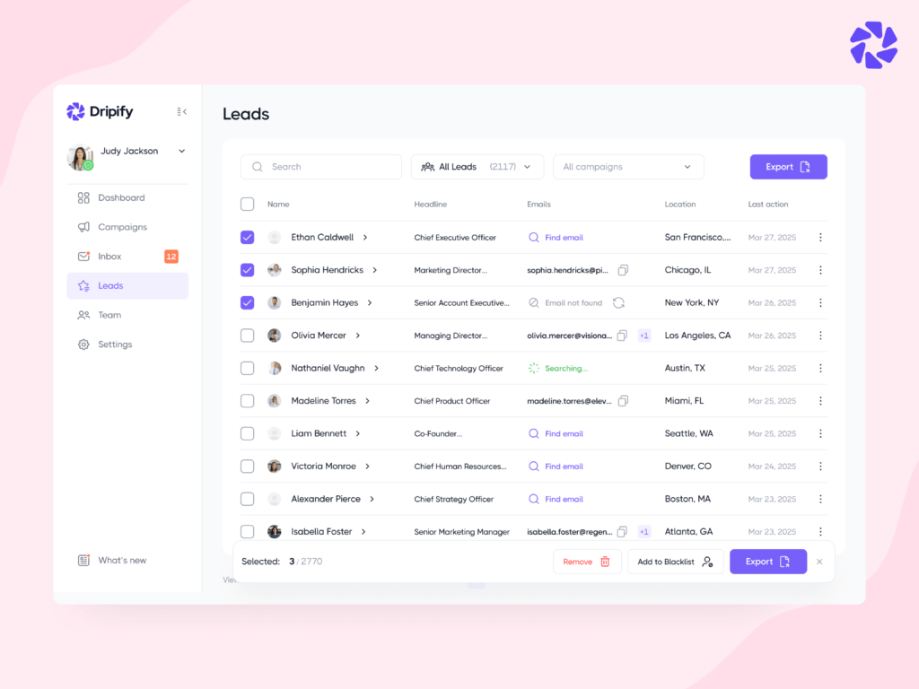 How Dripify Helps in Building a High-Quality Sales Prospect List