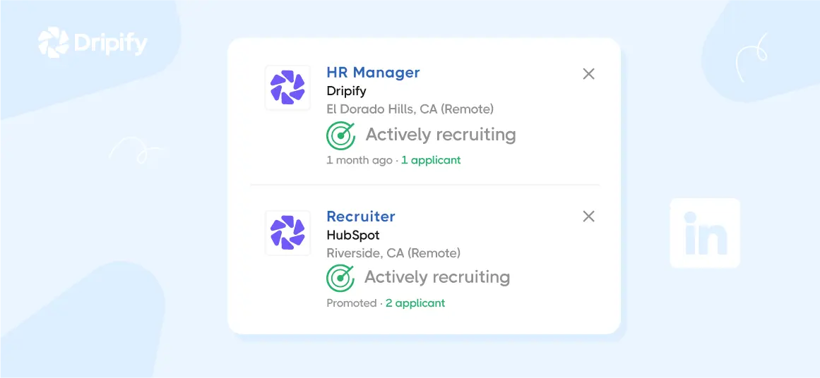 LinkedIn Actively Recruiting