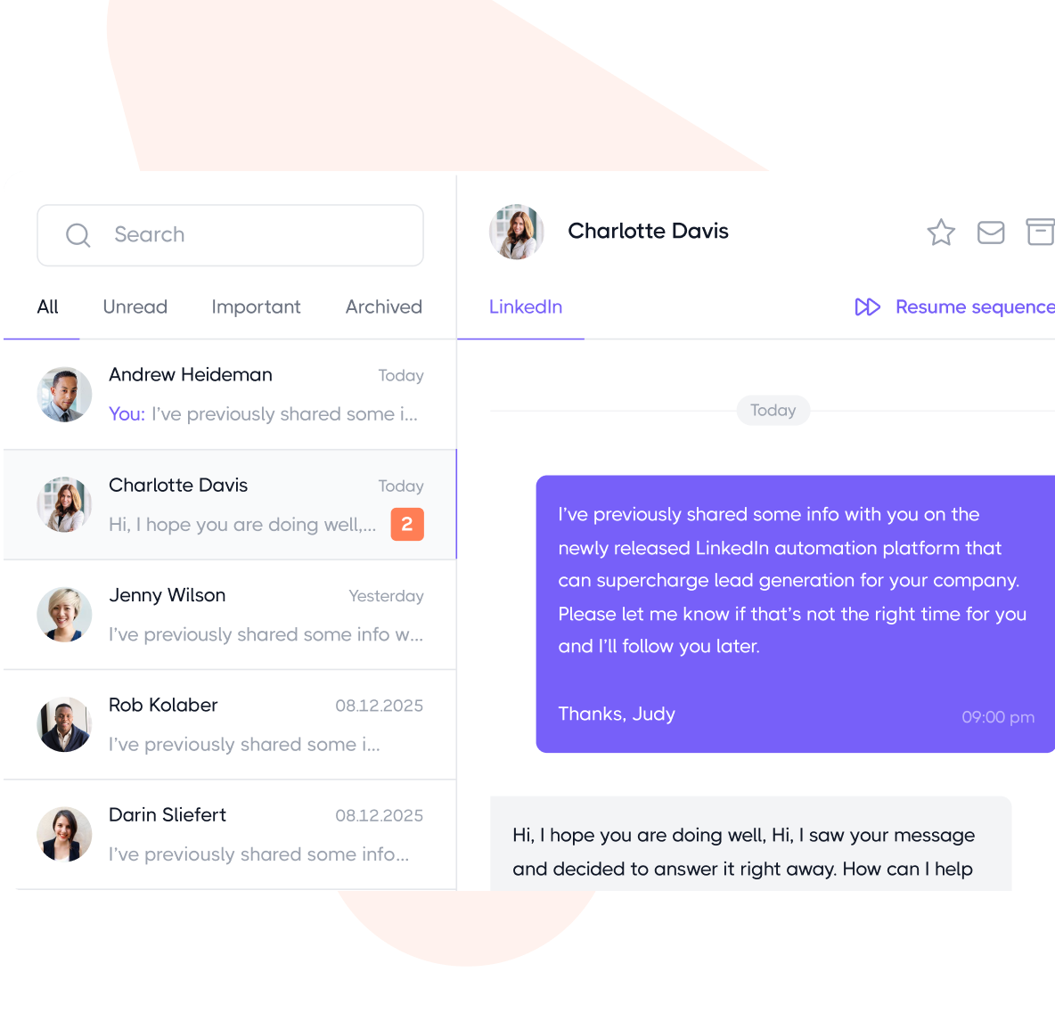 Close deals faster with a dedicated inbox