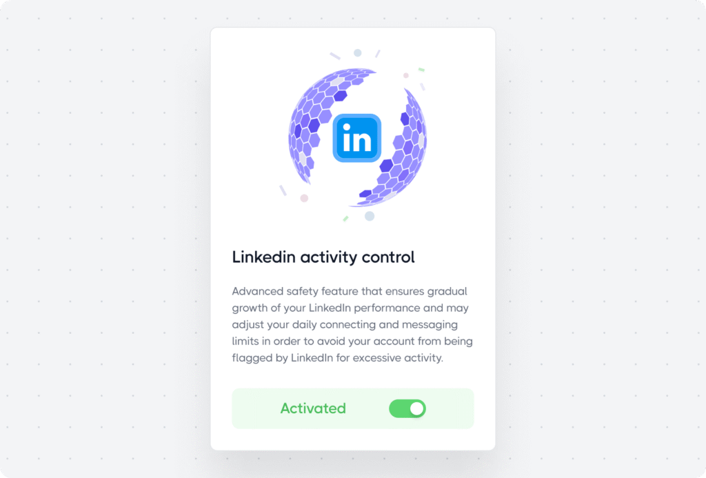 Dripify LinkedIn Activity Control
